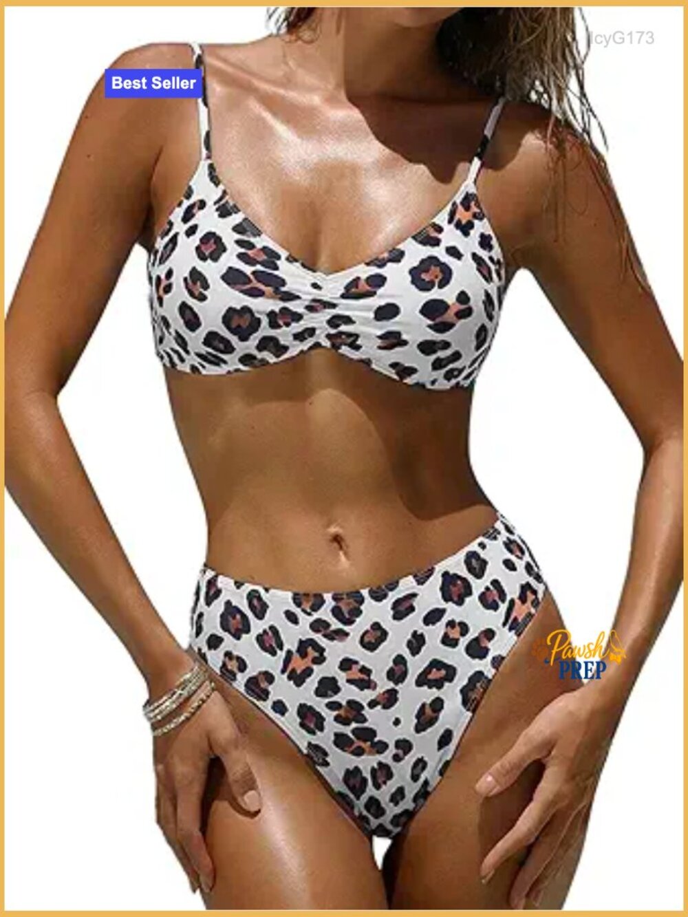 High Waisted Bikini Set 2 Piece Floral Print Cheeky Bathing Suit Swimwear